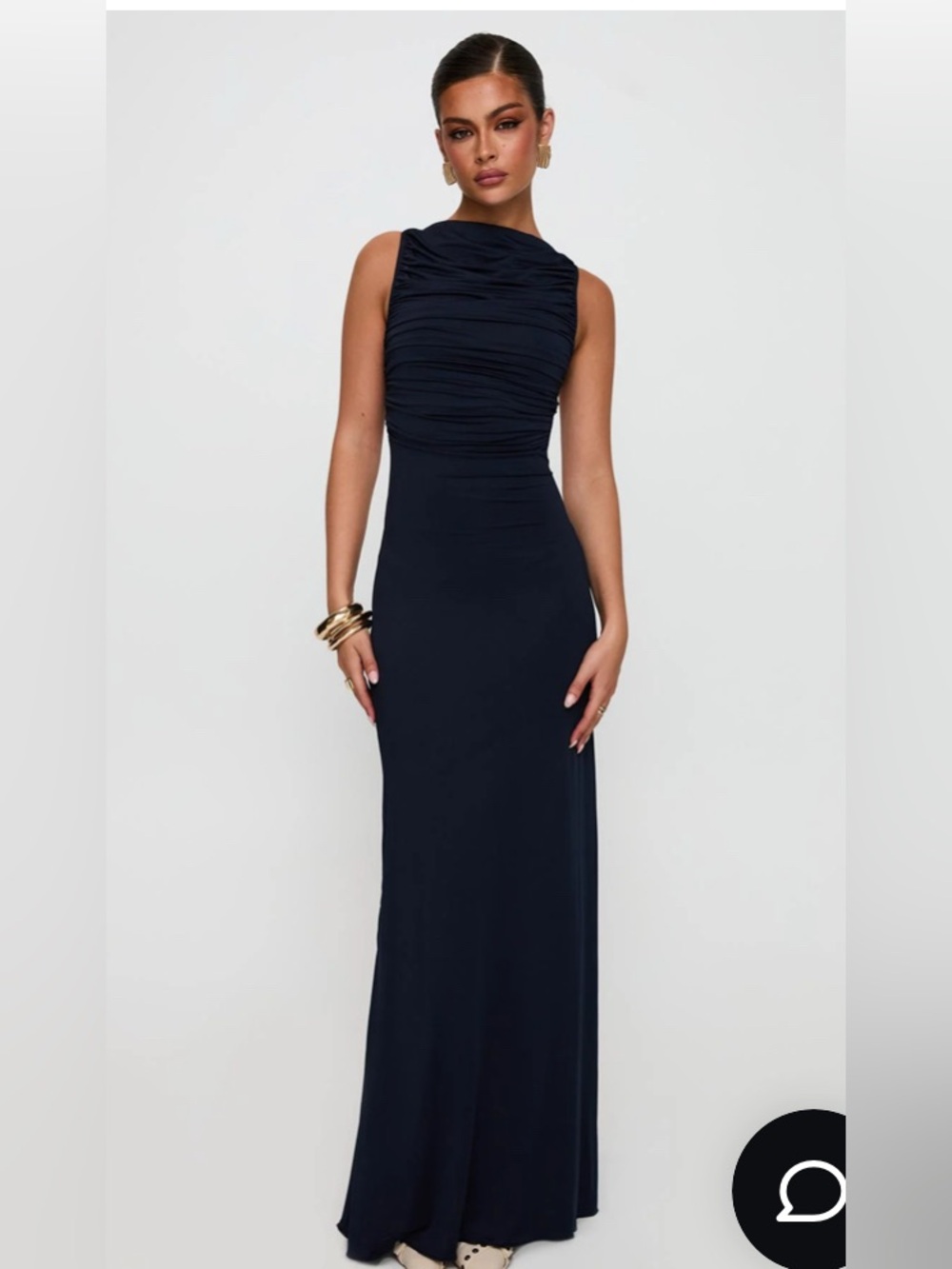 Princess Polly Undeniable Cut Maxi Dress Navy | New without Tags